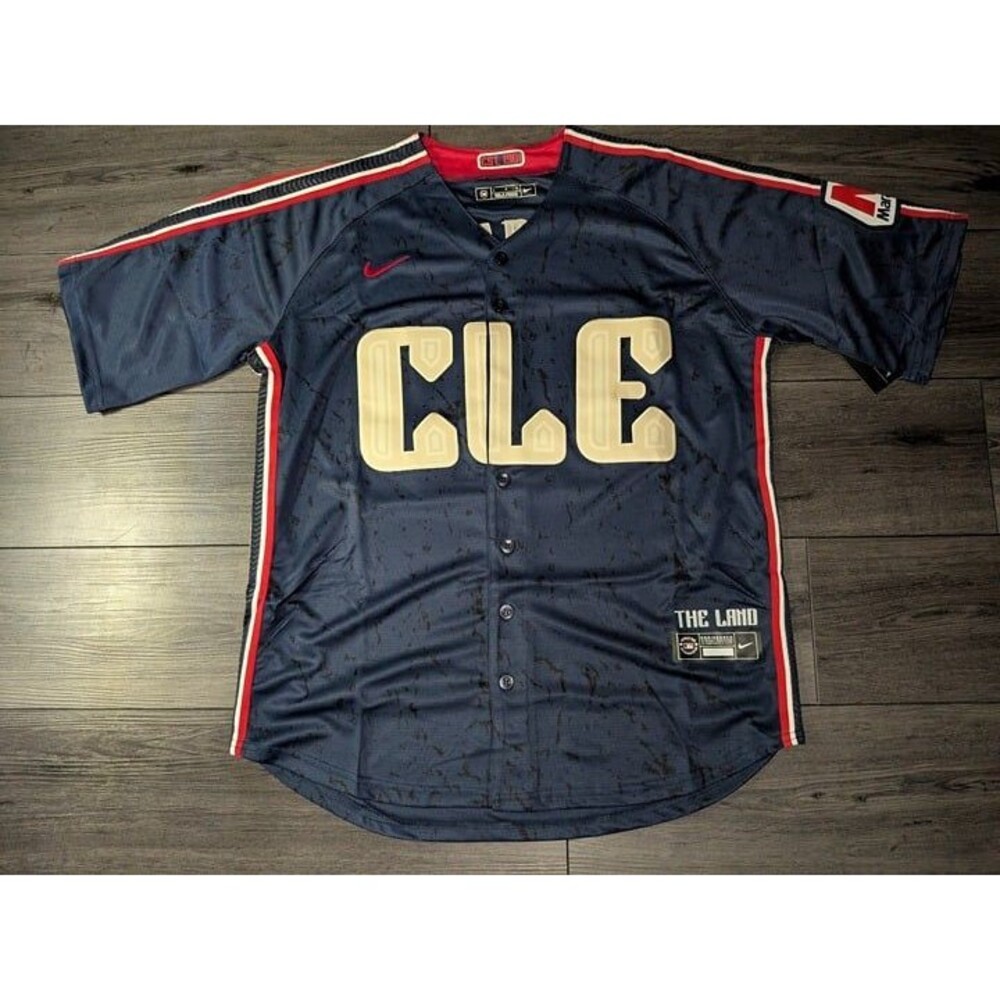 Steven Kwan #38 Cleveland Guardians Marathon Patch Baseball Jersey Large